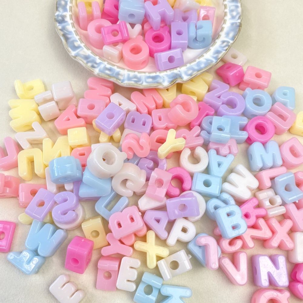 Jewelry Making Degree - 10/50/100PCS 14-20mm Acrylic Letter Beads Candy