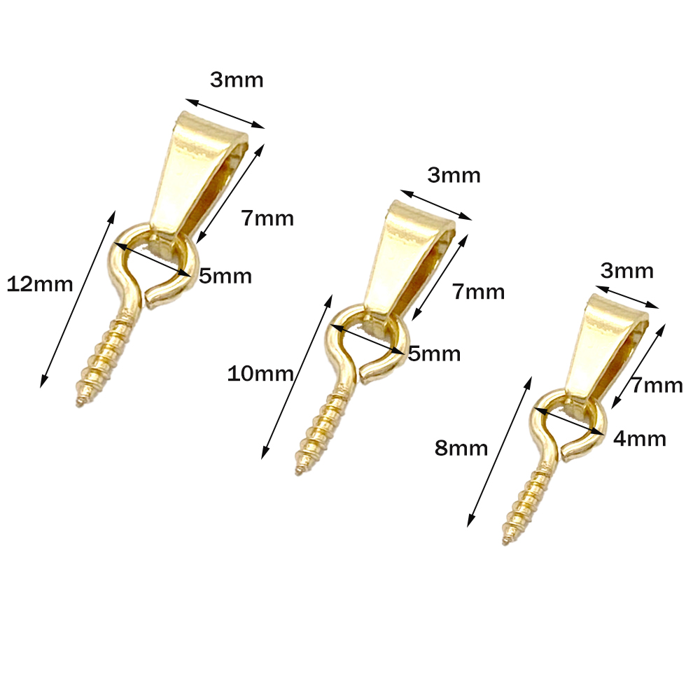 Jewelry Making Eye Pins - 20pcs Stainless Steel Screw Eye Pins