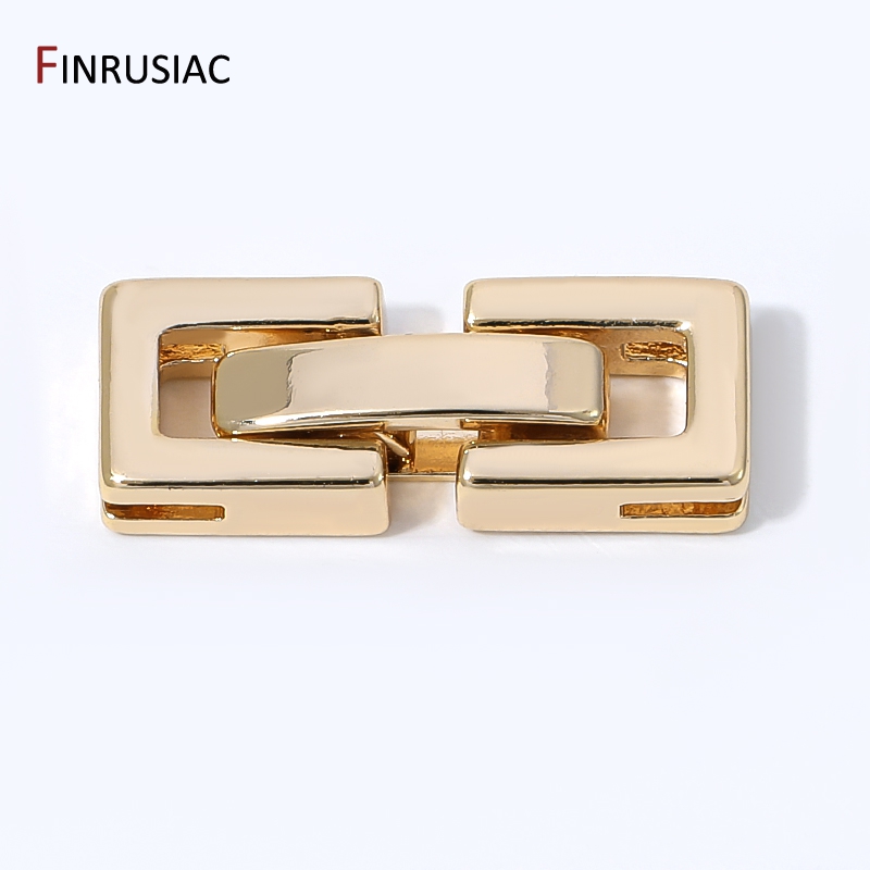 Jewelry Making Designs - 14K Gold Plated Rectangular Pearl Clasps