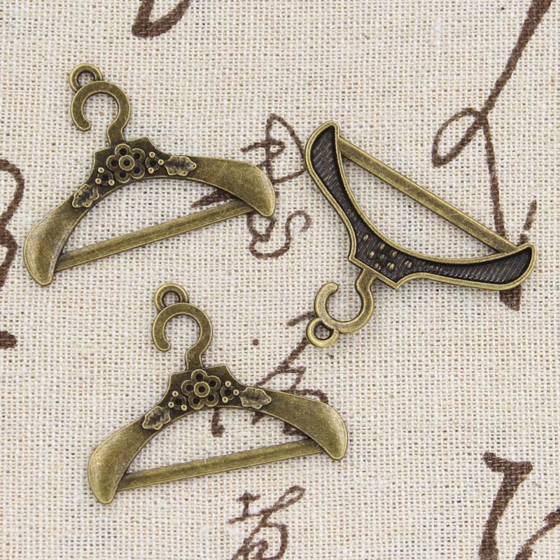 Jewelry Making Table - 8pcs Charms Clothes Stand Hanger 37x29mm