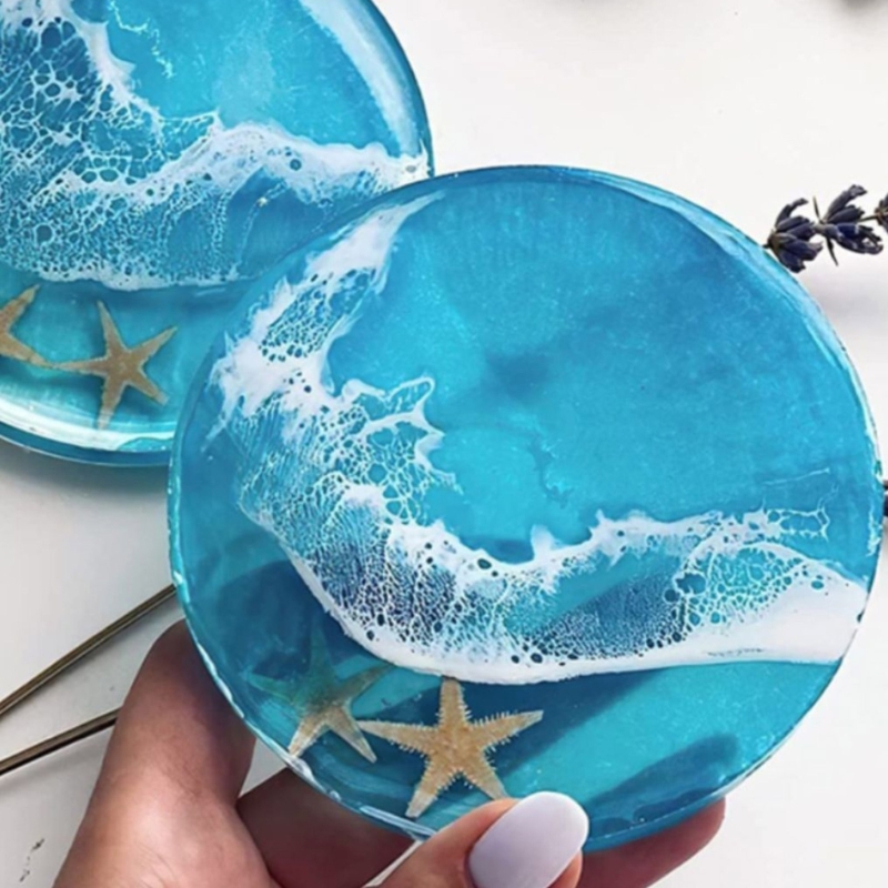 Round Coaster Resin Mould Disc - Jewelry Making Table ulasan dan harga