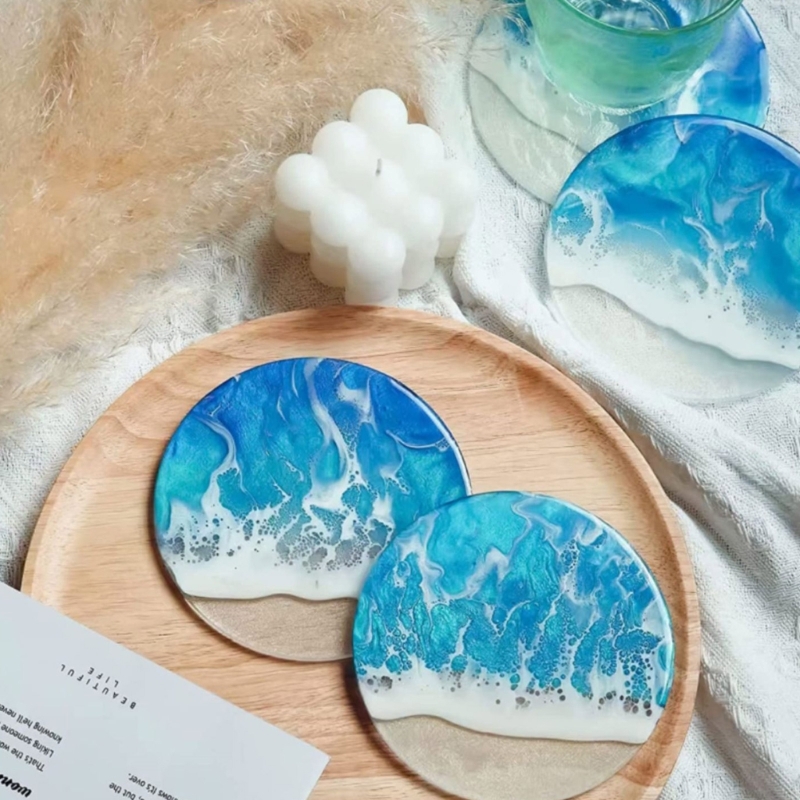 Round Coaster Resin Mould Disc - Jewelry Making Table ulasan dan harga