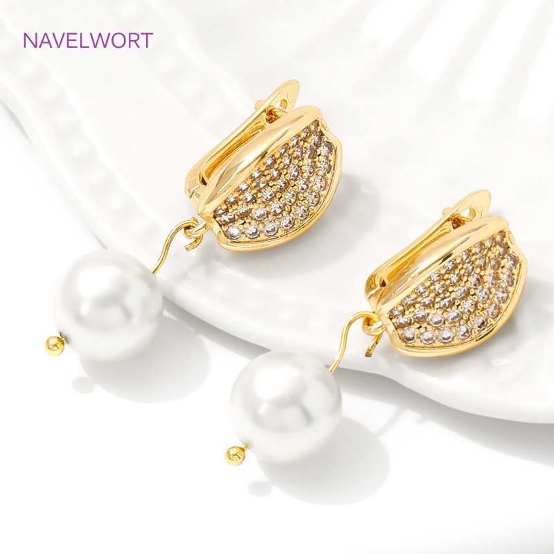18K Gold Plated Brass Earwires - Jewelry Making Items ulasan dan harga