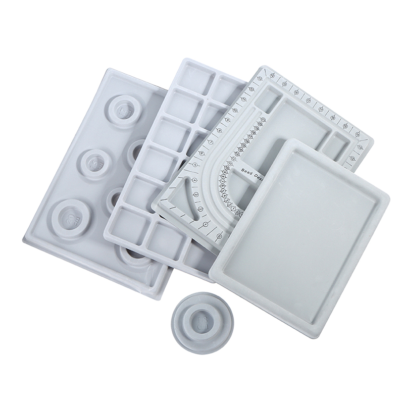 Gray Flocked Bead Board Bracel - Jewelry Making Table ulasan dan harga