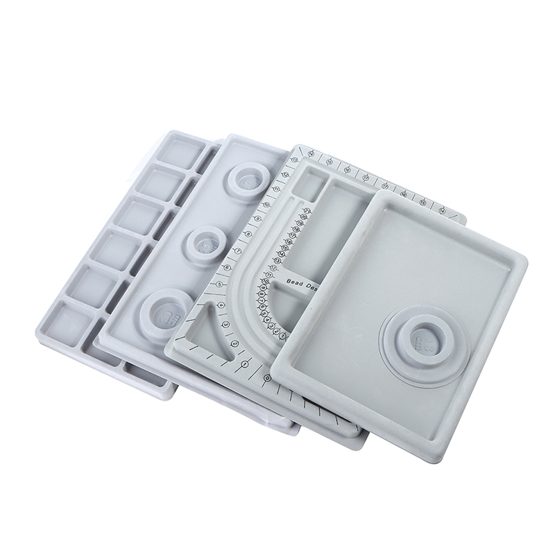 Gray Flocked Bead Board Bracel - Jewelry Making Table ulasan dan harga
