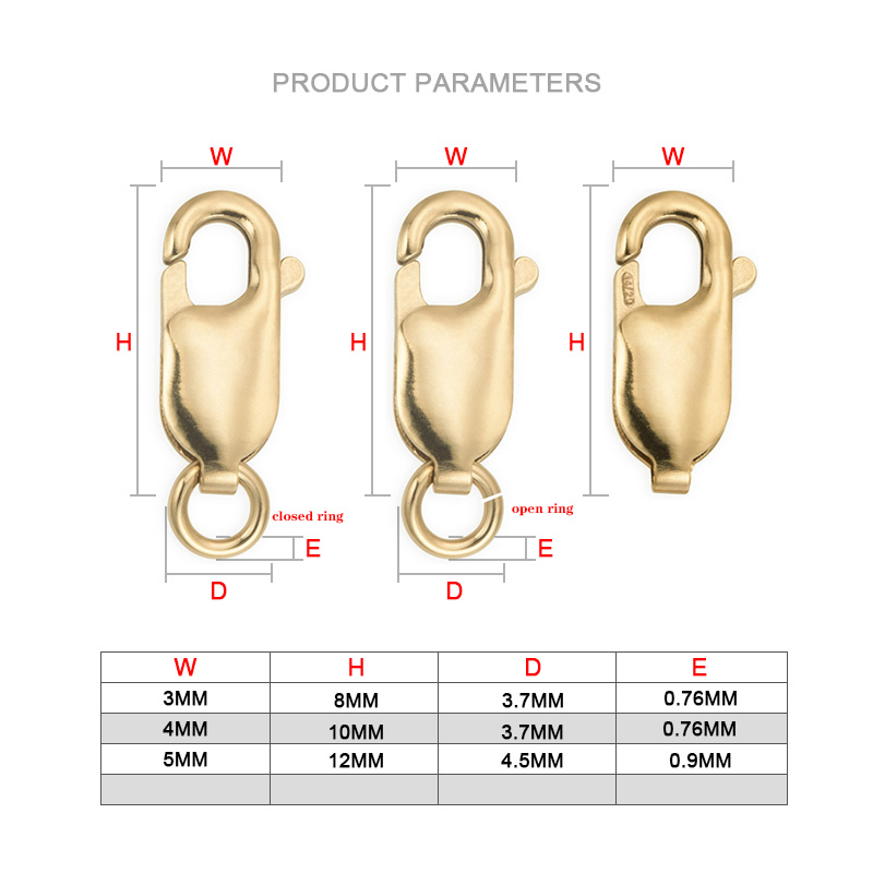 Lobster Clasp 14K Gold Filled  - Jewelry Making Rings ulasan dan harga