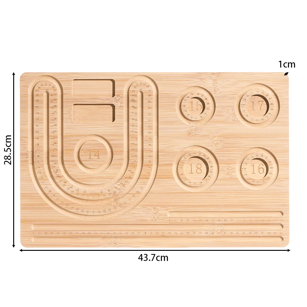 Wooden Flocked Beading Tray DI - Jewelry Making Table ulasan dan harga