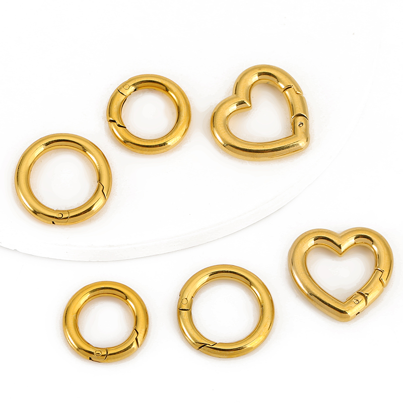 2pcs Stainless Steel Clasps He - Jewelry Making Rings ulasan dan harga