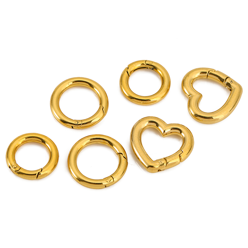 2pcs Stainless Steel Clasps He - Jewelry Making Rings ulasan dan harga