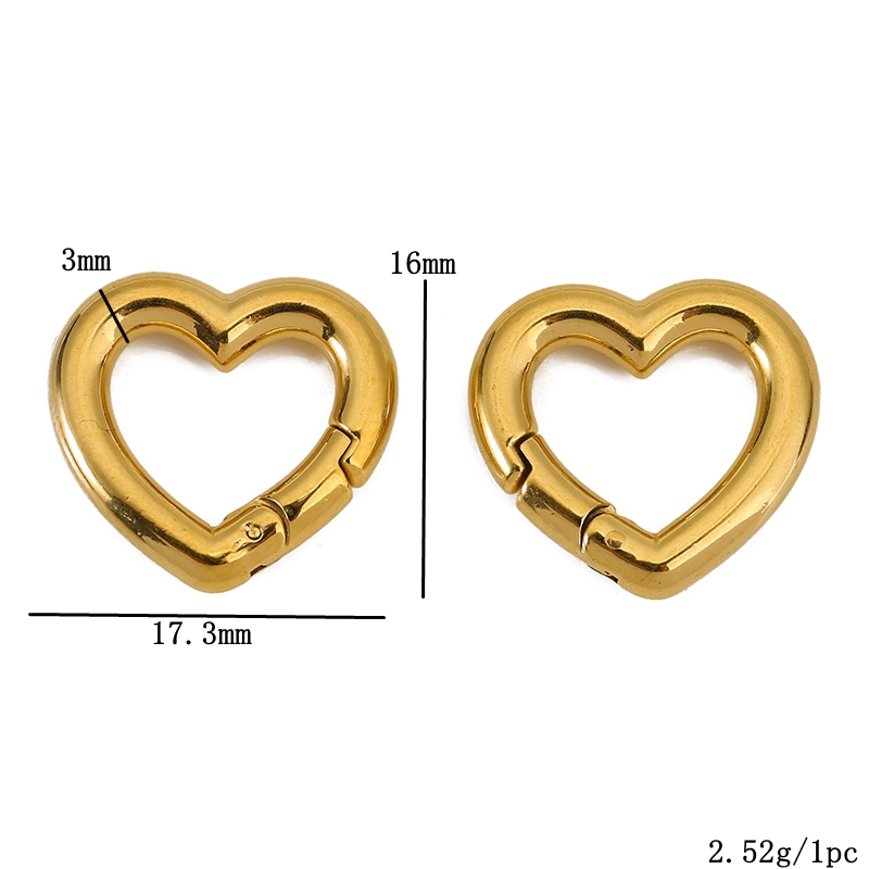 2pcs Stainless Steel Clasps He - Jewelry Making Rings ulasan dan harga