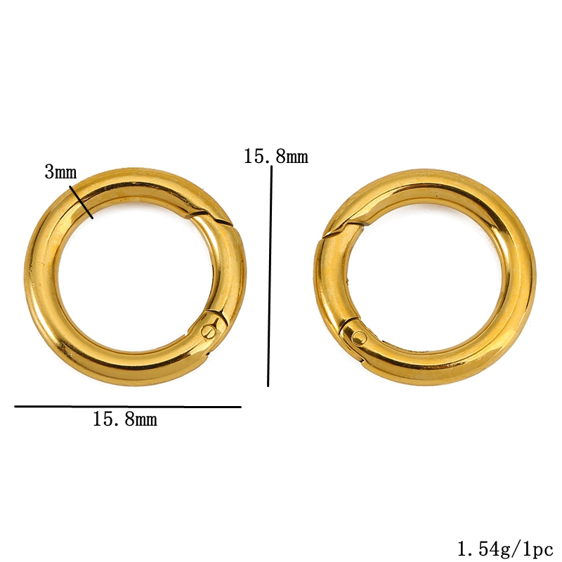 2pcs Stainless Steel Clasps He - Jewelry Making Rings ulasan dan harga