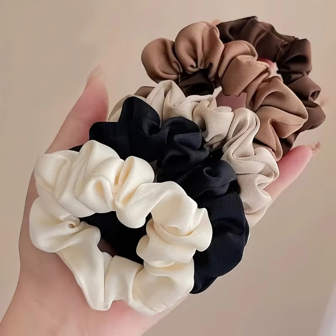 5PCS Satin Hair Scrunchie Exqu - Jewelry Making Adults ulasan dan harga