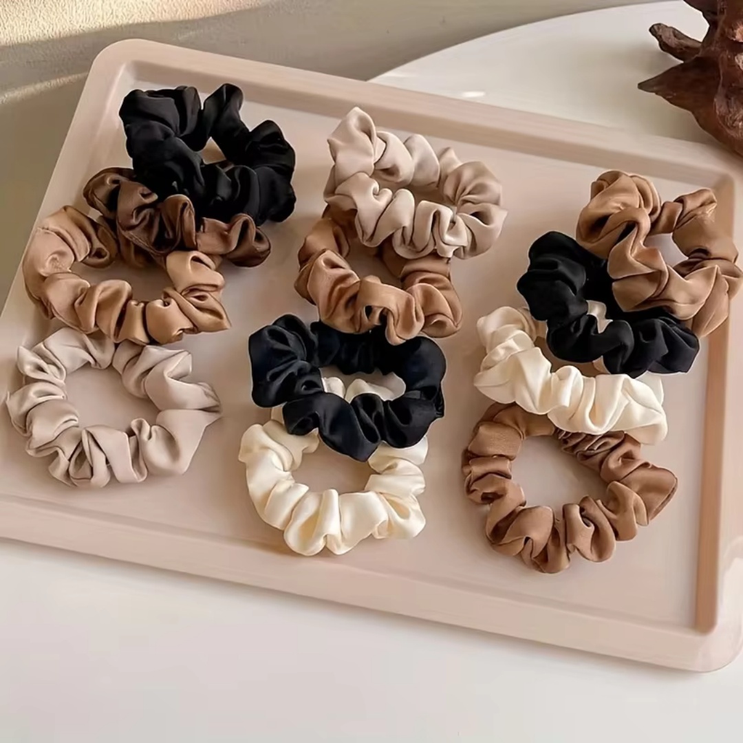 5PCS Satin Hair Scrunchie Exqu - Jewelry Making Adults ulasan dan harga