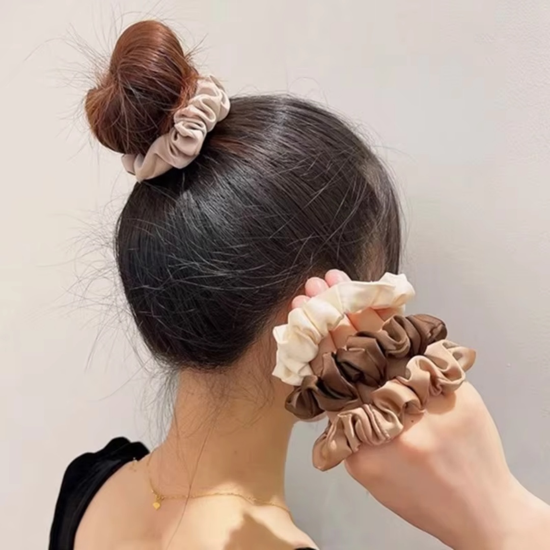 5PCS Satin Hair Scrunchie Exqu - Jewelry Making Adults ulasan dan harga