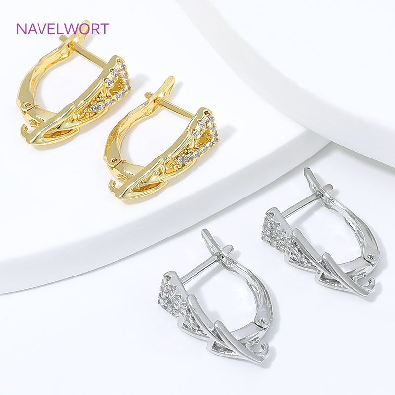 18K Gold Plated Inlaid Zircon  - Jewelry Making Items ulasan dan harga
