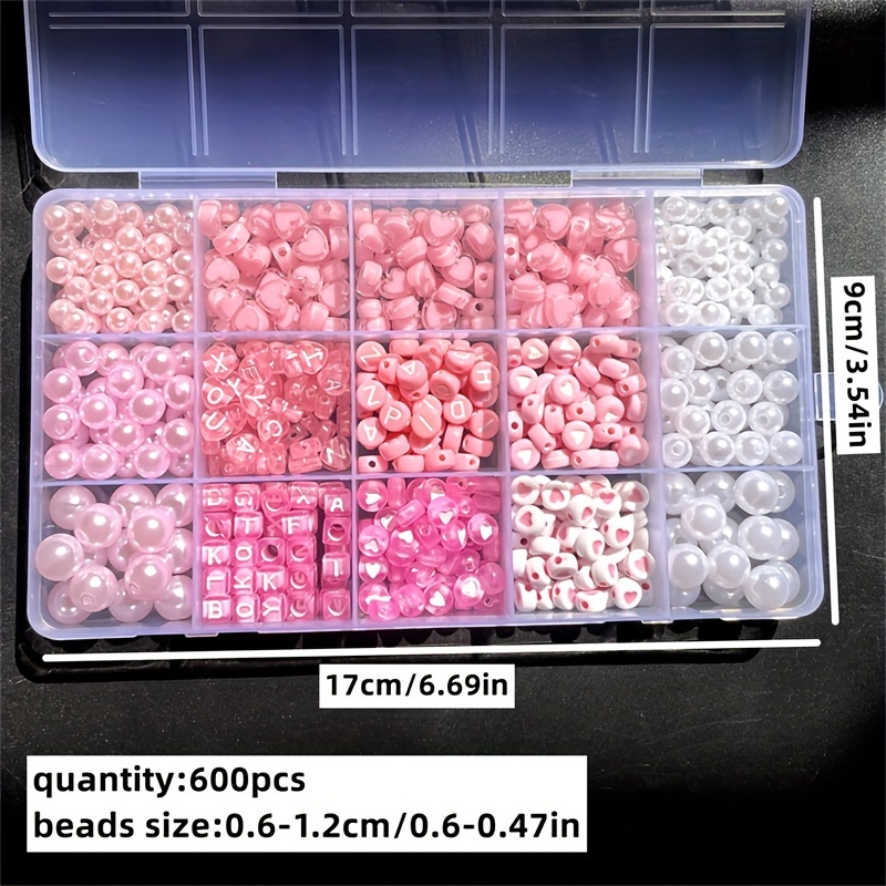 10-Piece Pink Alphabet Box, Ac - Jewelry Making Degree ulasan dan harga