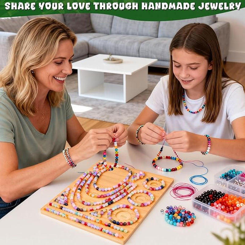 Bamboo Bead Board Bracelet Nec - Jewelry Making Table ulasan dan harga