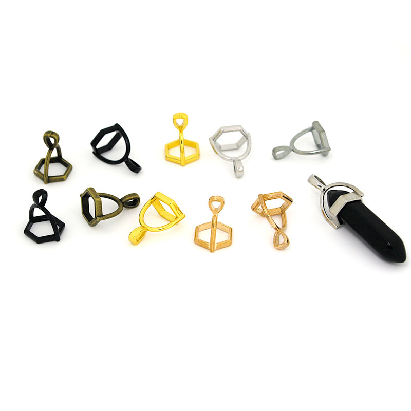 20Pcs Hexagonal Gemstone Cap N - Jewelry Making Gemstones ulasan dan harga