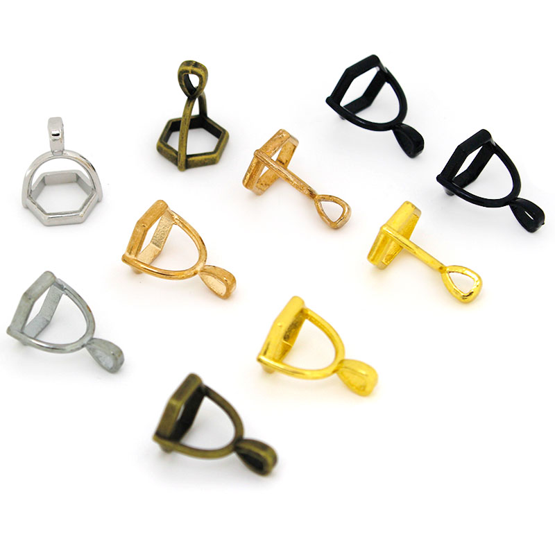 20Pcs Hexagonal Gemstone Cap N - Jewelry Making Gemstones ulasan dan harga