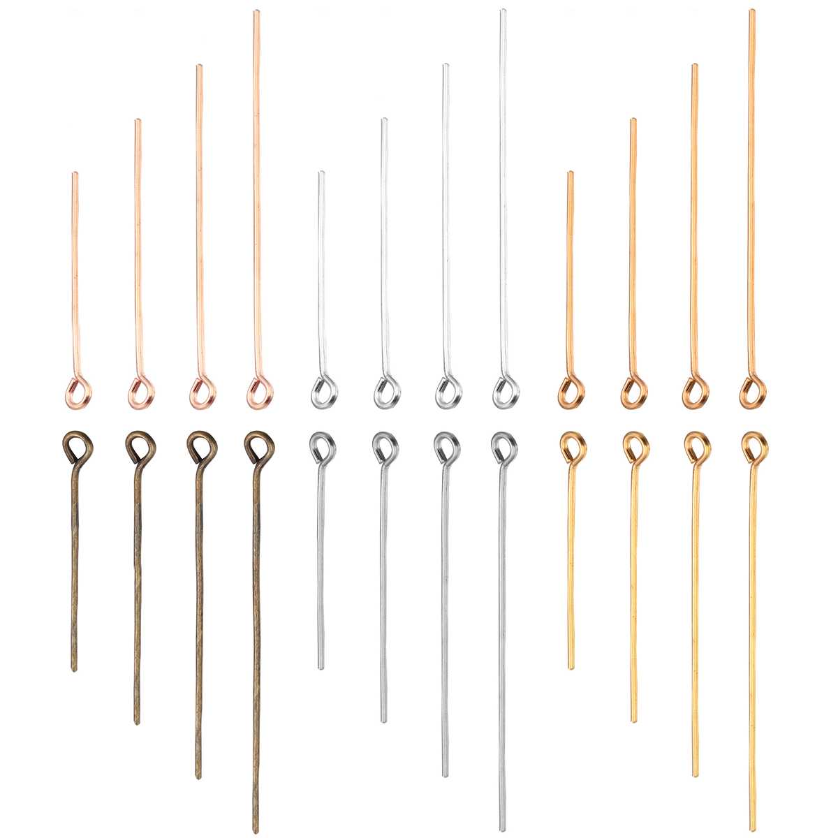 200pcs/Lot 20/26/30/35/40/45/5 - Jewelry Making Eye Pins ulasan dan harga
