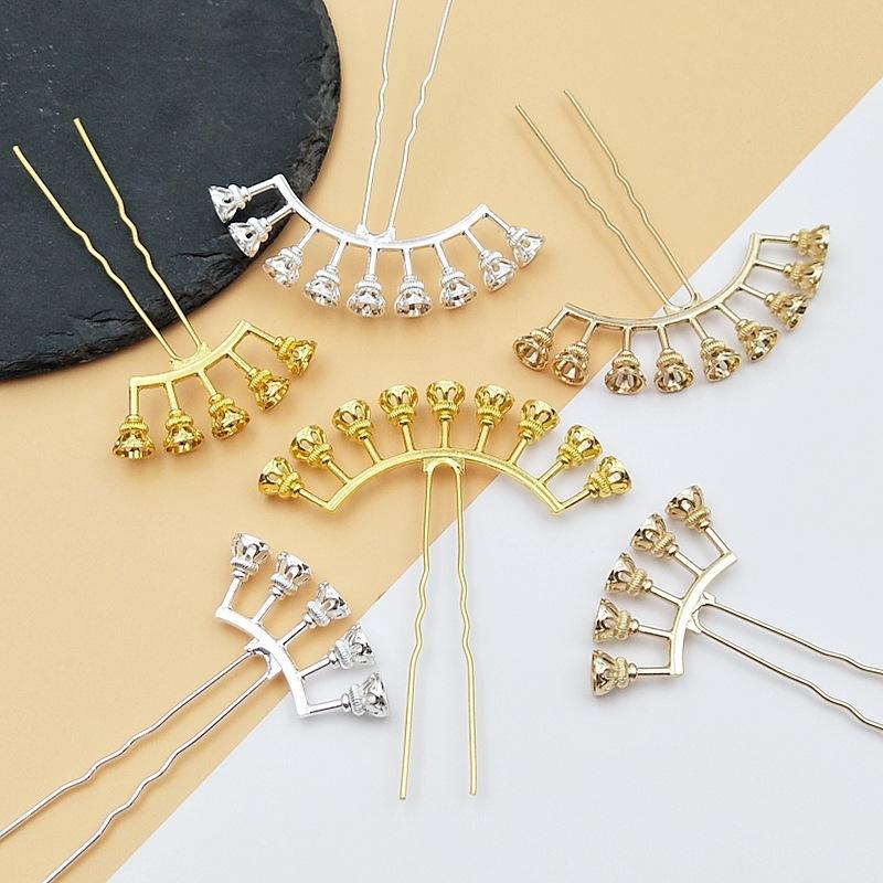 Alloy Arch Hair Pin Blanks wit - Jewelry Making Adults ulasan dan harga