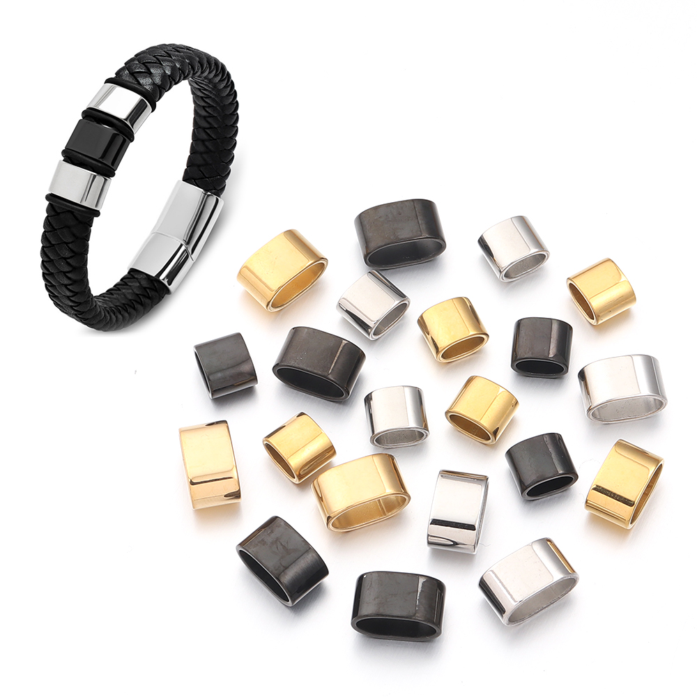 6pcs Flat Stainless Steel Tube - Jewelry Making Bead ulasan dan harga