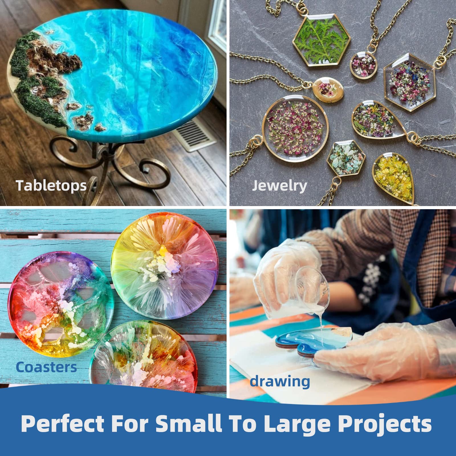 250ml-1000ml Epoxy Resin Casti - Jewelry Making Degree ulasan dan harga