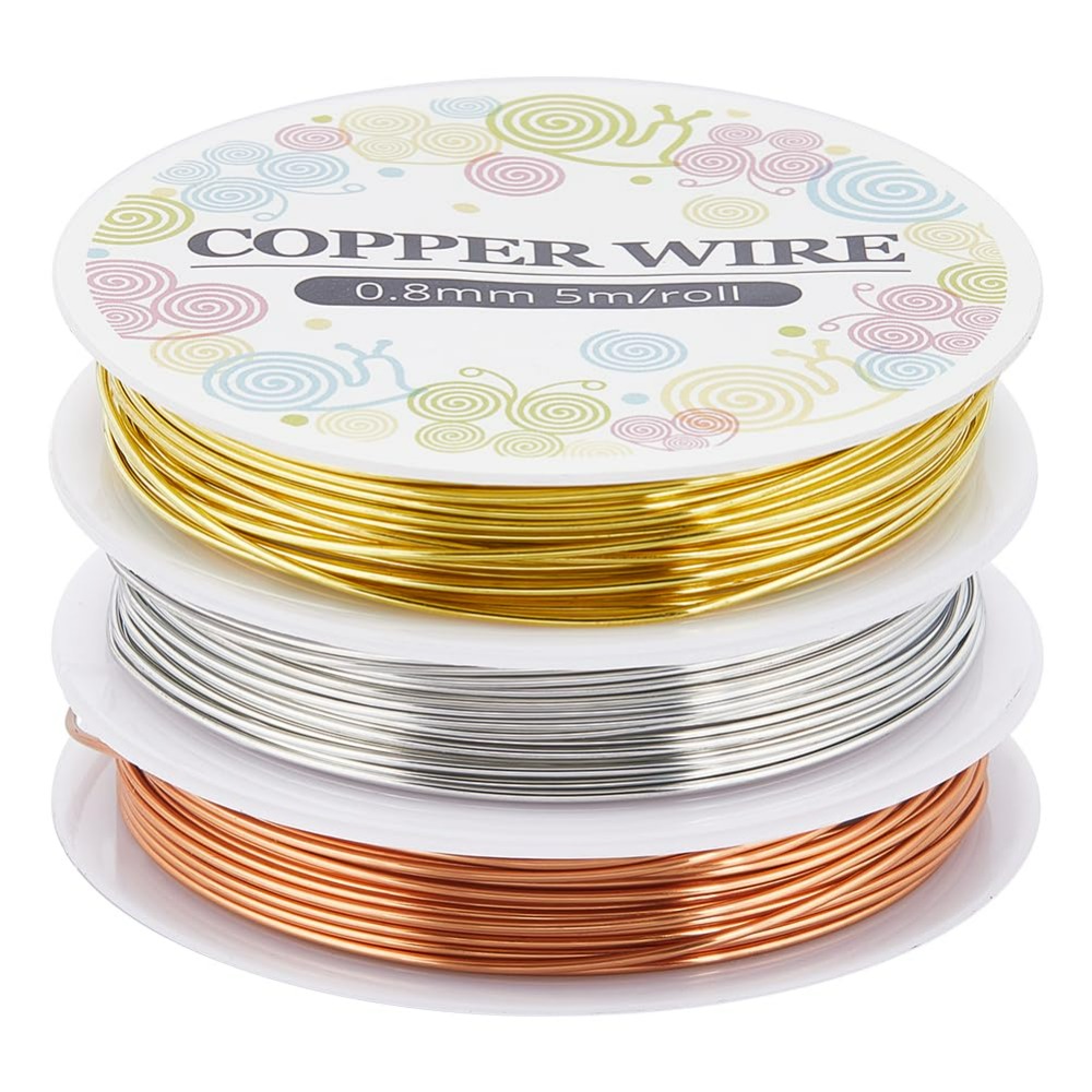 12.8M Copper Jewelry Wire 0.8m - Jewelry Making Degree ulasan dan harga