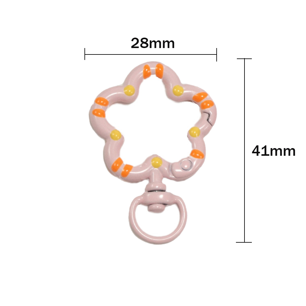 5pcs Flower Metal Lobster Claw - Jewelry Making Rings ulasan dan harga