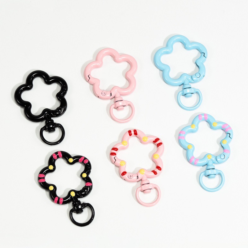 5pcs Flower Metal Lobster Claw - Jewelry Making Rings ulasan dan harga