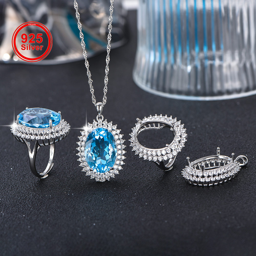 13x18mm S925 Sterling Silver R - Jewelry Making Gemstones ulasan dan harga