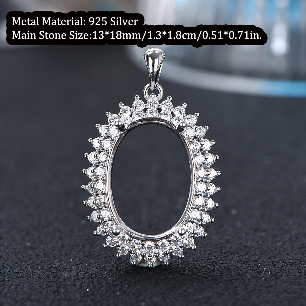 13x18mm S925 Sterling Silver R - Jewelry Making Gemstones ulasan dan harga