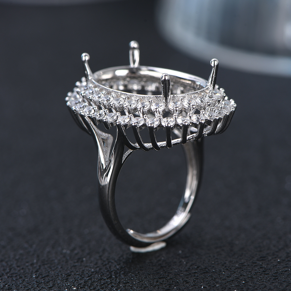 13x18mm S925 Sterling Silver R - Jewelry Making Gemstones ulasan dan harga