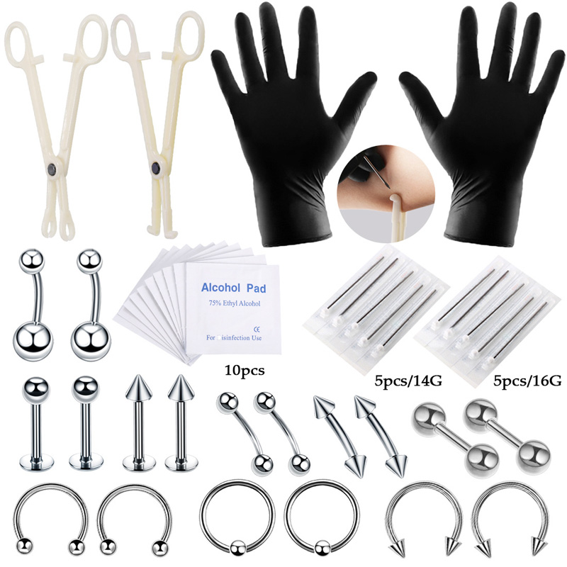 42pcs/set Body Piercing Tool K - Jewelry Making Round Nose Pliers ulasan dan harga