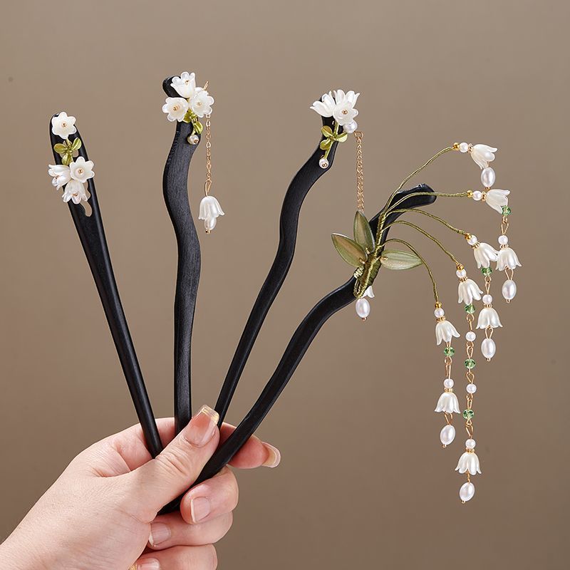 Wooden Flower Hairpin Vintage  - Jewelry Making Adults ulasan dan harga