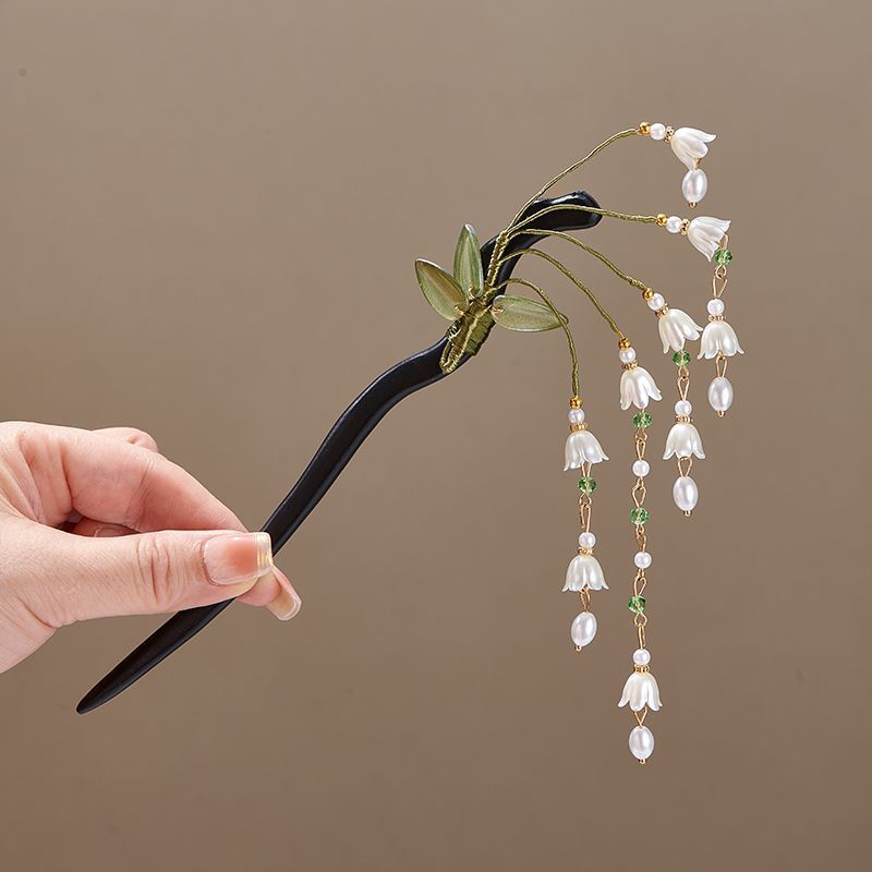 Wooden Flower Hairpin Vintage  - Jewelry Making Adults ulasan dan harga