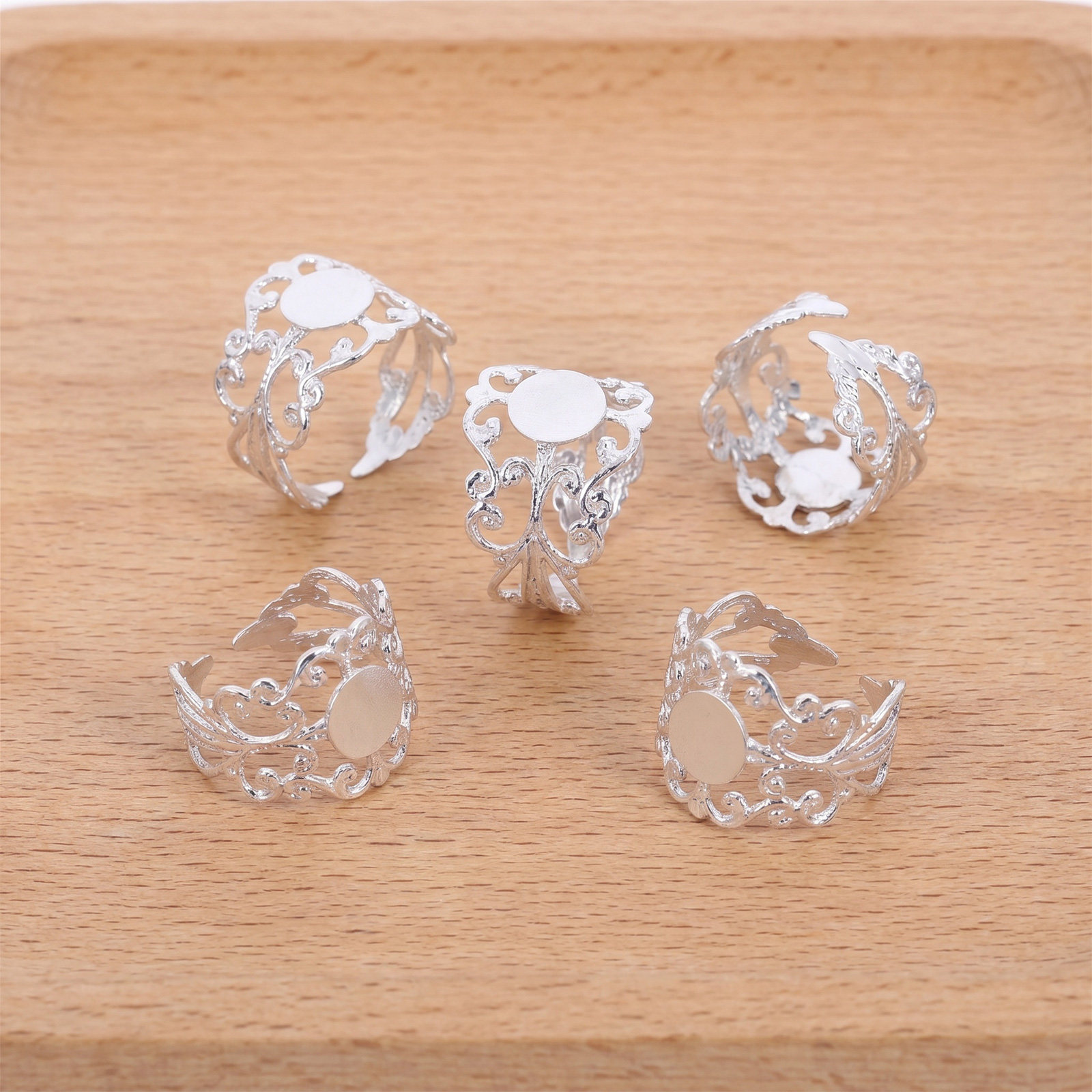 50Pcs Adjustable Oval Flatback - Jewelry Making Gemstones ulasan dan harga