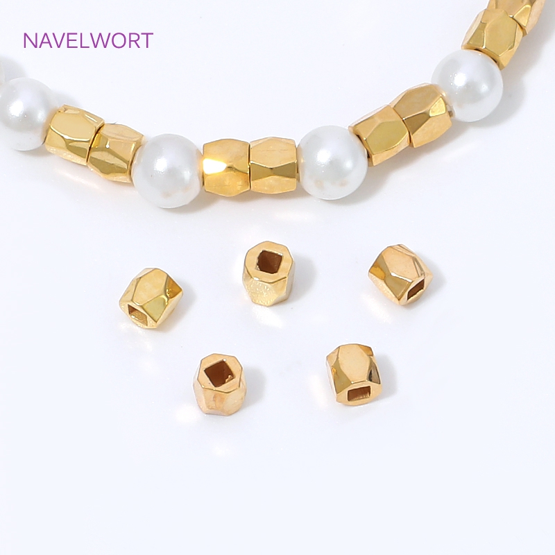18K Gold Plated Rhombus Cut Sp - Jewelry Making Items ulasan dan harga