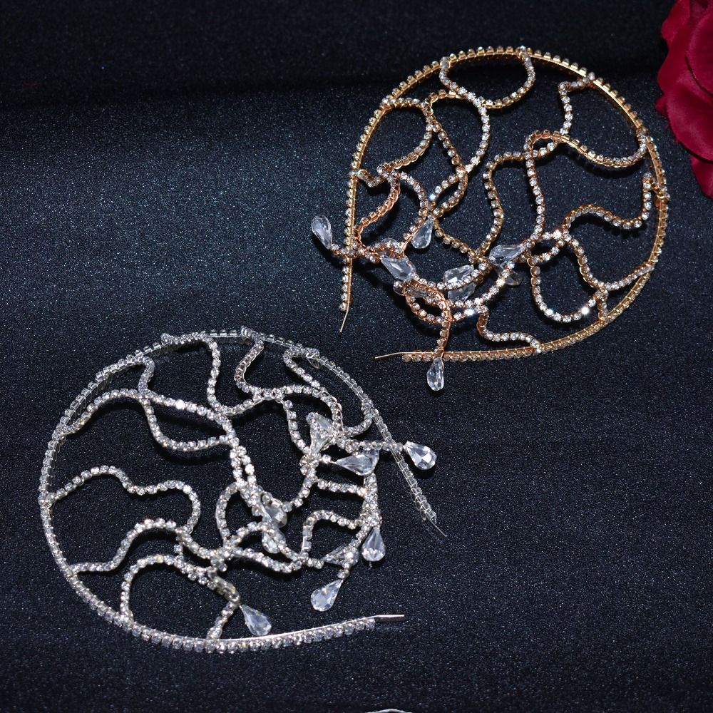 Snake Bend Rhinestone Headband - Jewelry Making Adults ulasan dan harga