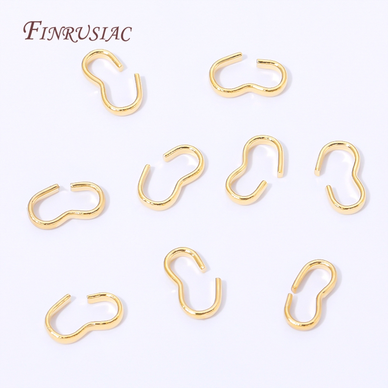 18K Gold Plated Open S Hook Cl - Jewelry Making Rings ulasan dan harga