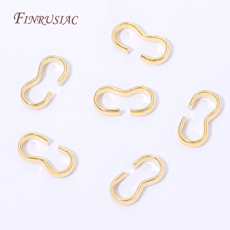 18K Gold Plated Open S Hook Cl - Jewelry Making Rings ulasan dan harga