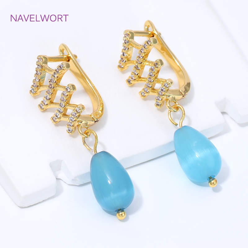 18K Gold Plated Fan Shape Flow - Jewelry Making Designs ulasan dan harga