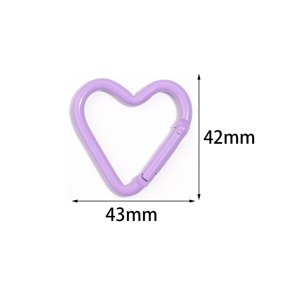 5pcs Colorful Heart-shaped Alu - Jewelry Making Rings ulasan dan harga