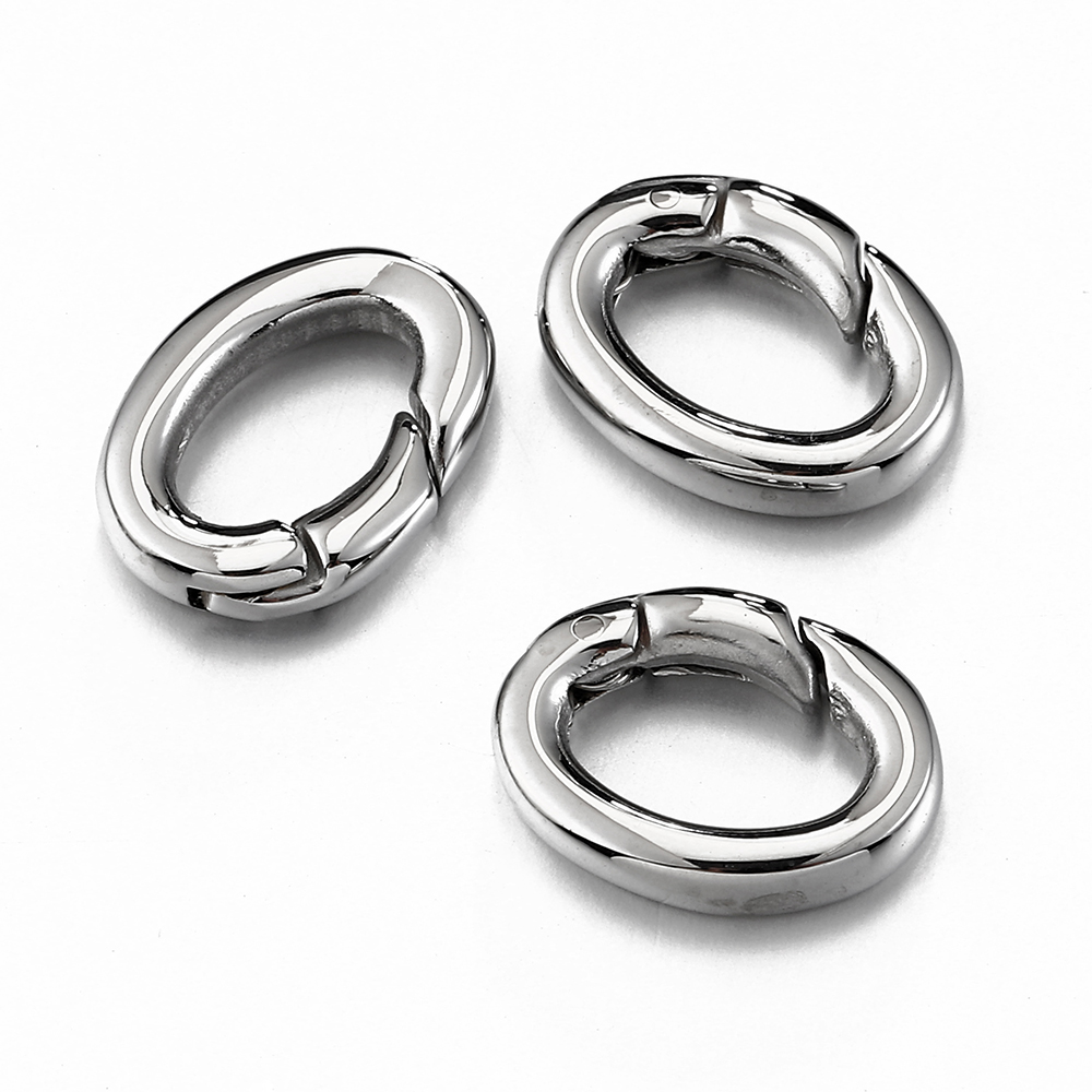 2pcs/1pc Stainless Steel Sprin - Jewelry Making Rings ulasan dan harga