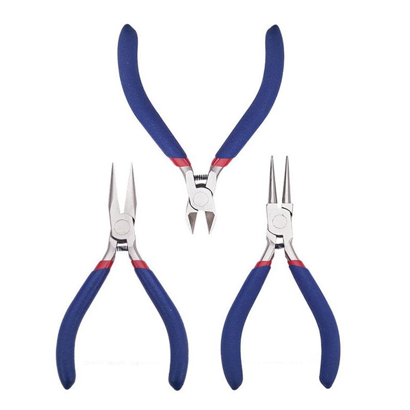 *ABKM 1Set 3Pcs Jewelry Pliers - Jewelry Making Round Nose Pliers ulasan dan harga