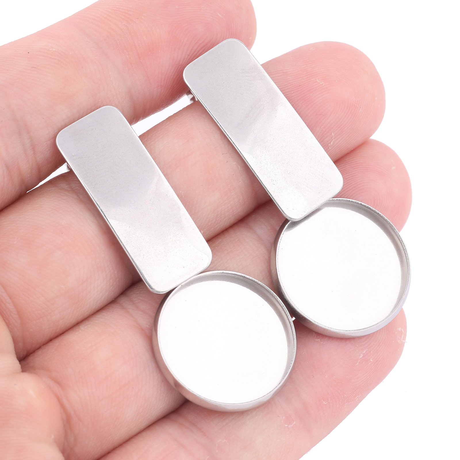 10pcs Stainless Steel Fit 20mm - Jewelry Making Soldering Kit ulasan dan harga