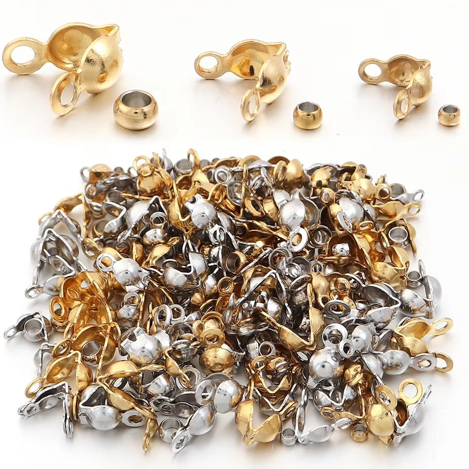 40-200pcs Stainless Steel Conn - Jewelry Making Bead ulasan dan harga