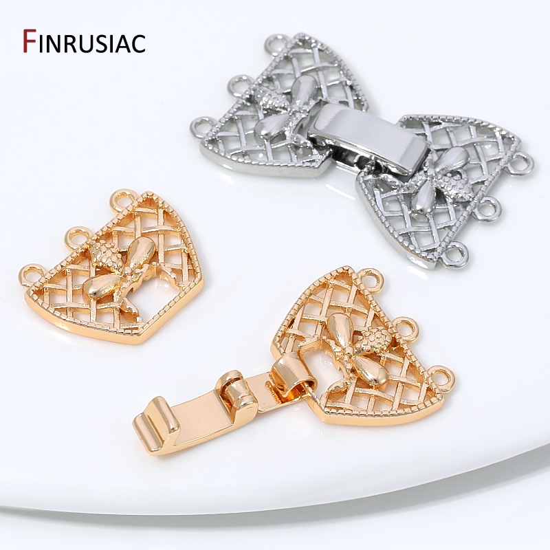 14K Gold Plated Brass 3-Row Pe - Jewelry Making Designs ulasan dan harga