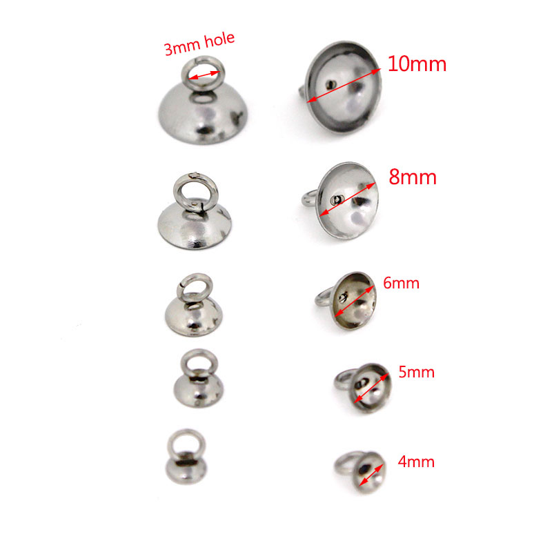 20Pcs 4/5/6/8/10mm Stainless S - Jewelry Making Bead ulasan dan harga