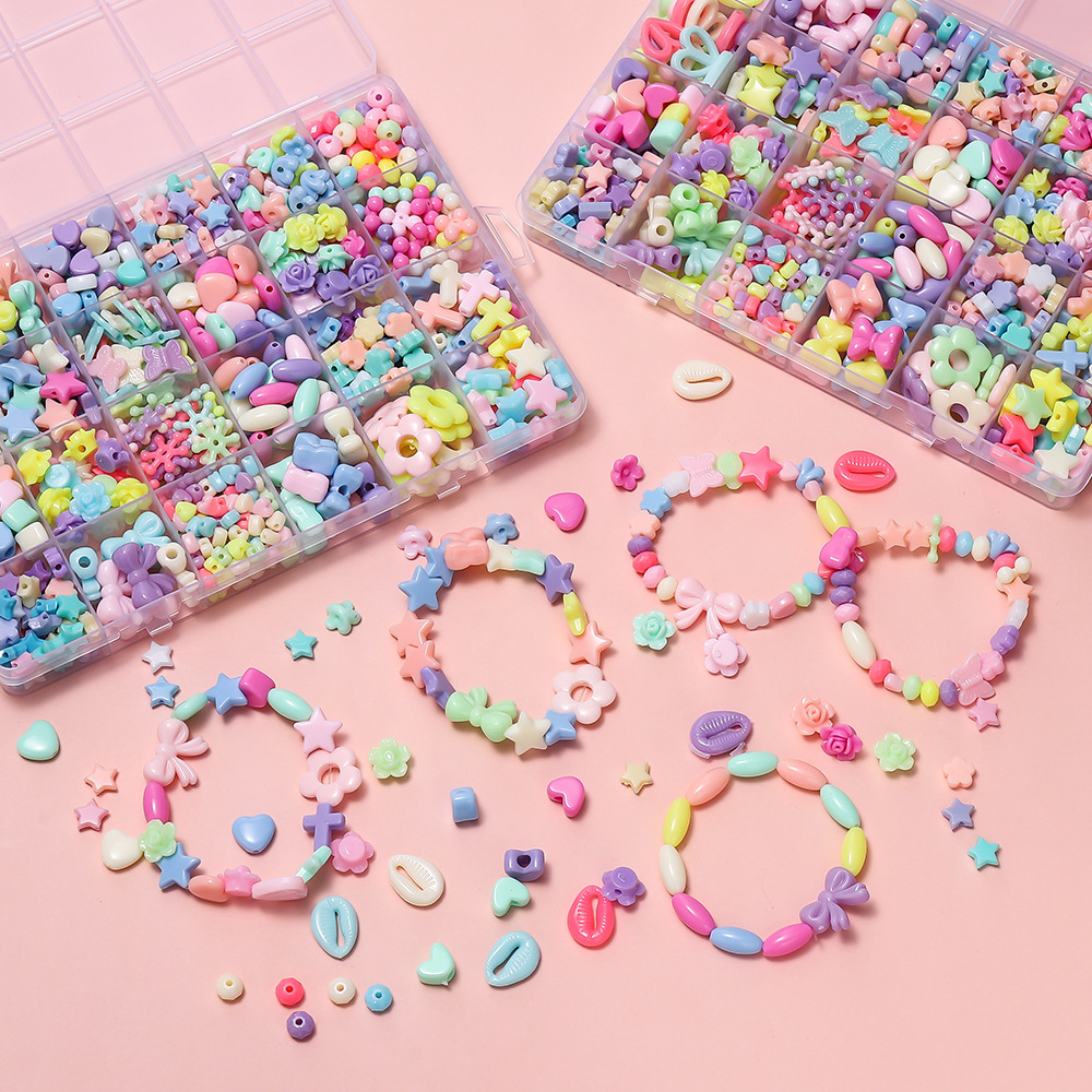 1 Box Colorful Acrylic Pony Be - Jewelry Making Degree ulasan dan harga
